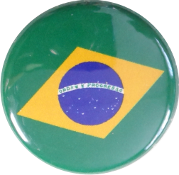 Brasilien Flagge Button